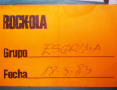 Backstage de la sala madrileña Rockola. Con Esgrima en 1983.