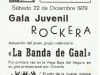 La Banda de Gaal en 1979. Impresionante flyer de la época.
